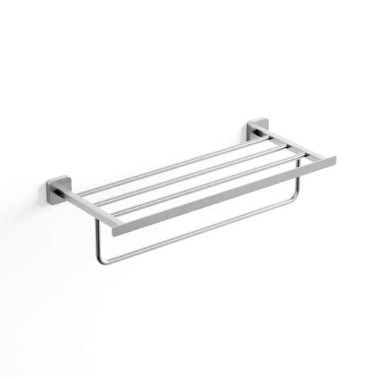 Toallero repisa Quadra níquel cepillado PVD GME 4510NK