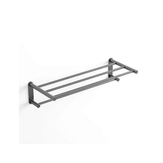 Toallero repisa Round titanio PVD GME 4310T