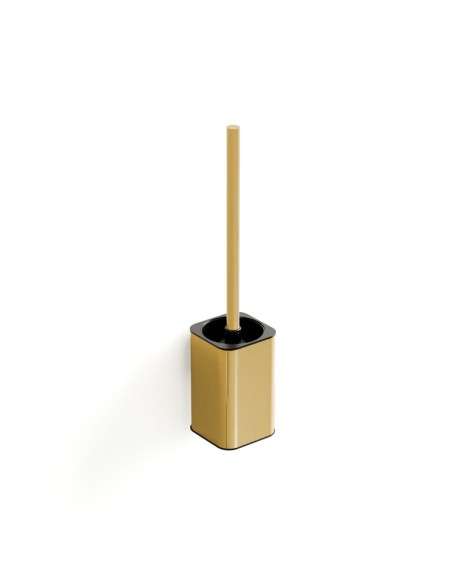 Escobillero de pared Quadra oro cepillado PVD GME 4514OR