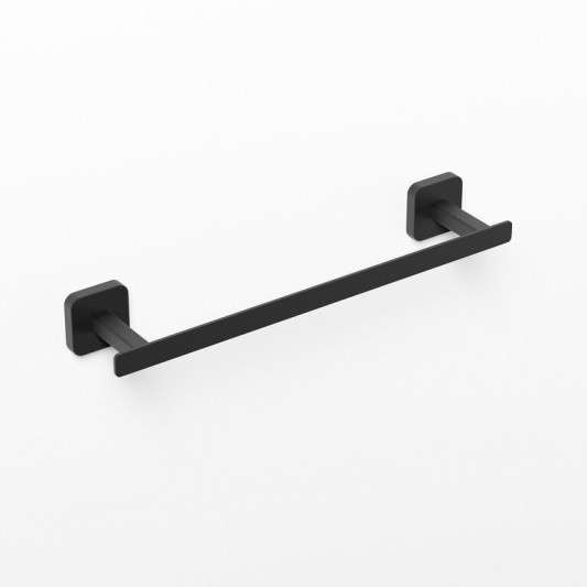 Toallero de barra Quadra de 35 cm negro mate GME 4500NG
