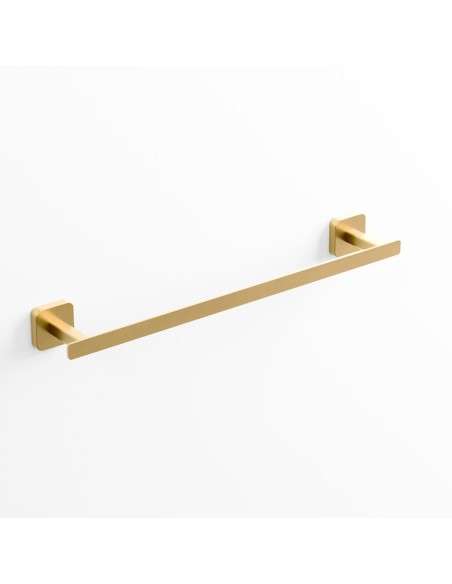 Toallero de barra Quadra de 45 cm oro cepillado PVD GME 4501OR