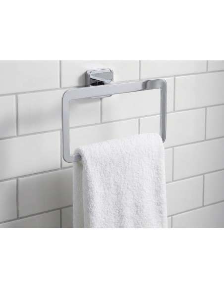 Toallero de anilla Quadra cromo GME 4503
