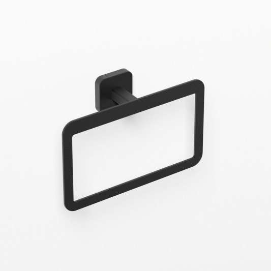 Toallero de anilla Quadra negro mate GME 4503NG