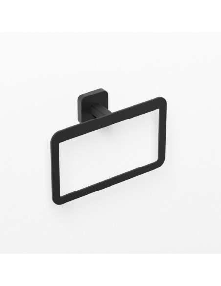 Toallero de anilla Quadra negro mate GME 4503NG