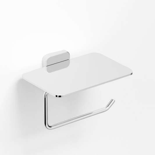 Portarrollos con tapa Quadra cromo GME 4504