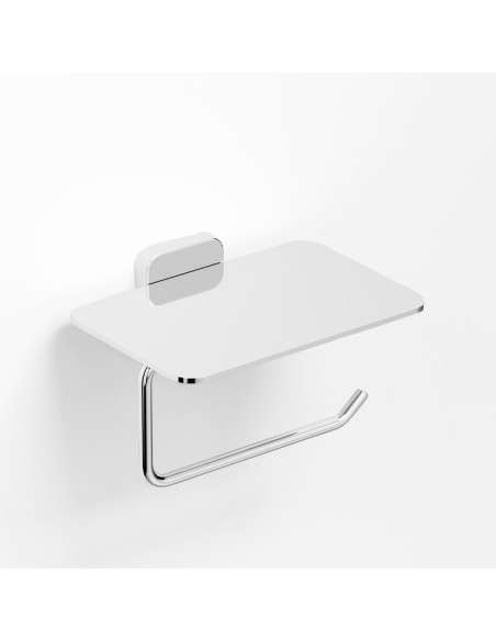Portarrollos con tapa Quadra cromo GME 4504