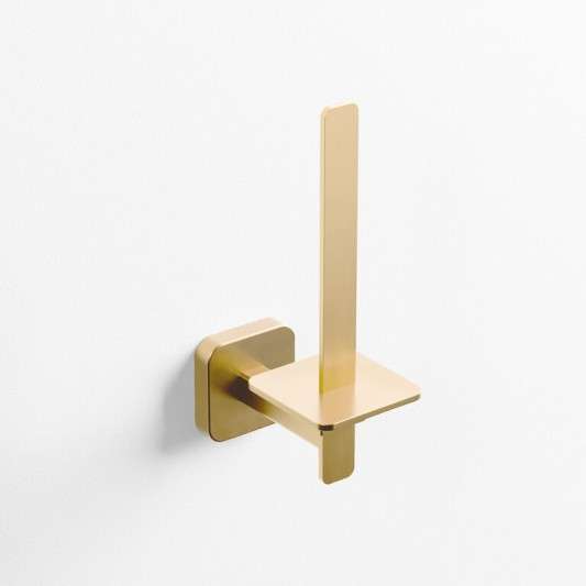 Portarrollos vertical Quadra oro cepillado PVD GME 4509OR