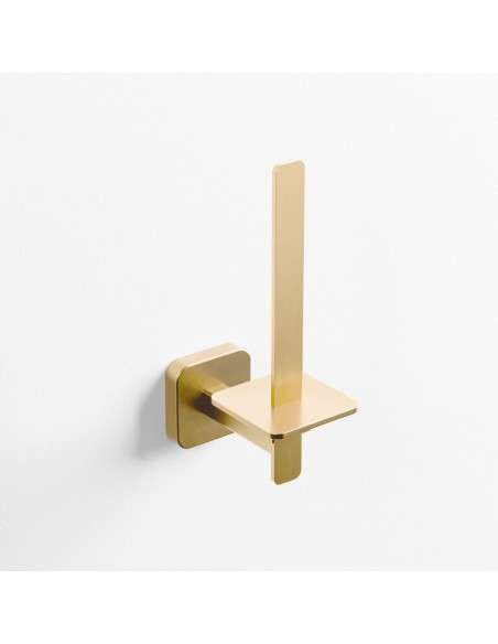 Portarrollos vertical Quadra oro cepillado PVD GME 4509OR