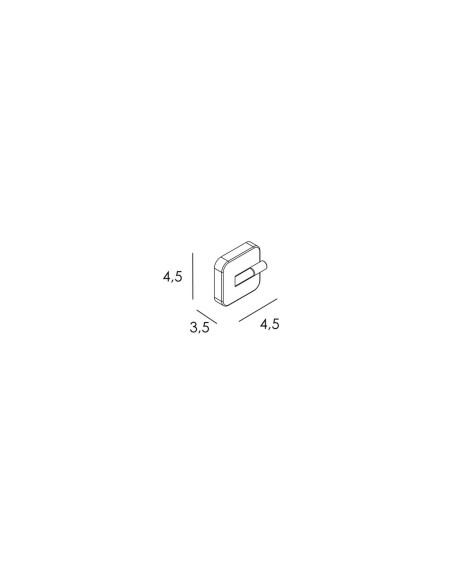 Percha Quadra cobre cepillado PVD GME 4505CB