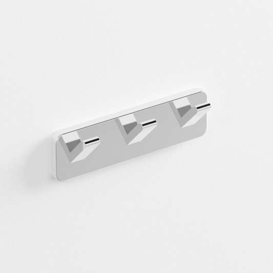 Percha triple Quadra cromo GME 4507