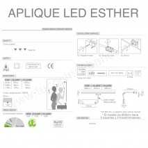 Aplique Led Esther 280 mm 2