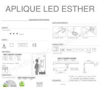 Aplique Led Esther 498 mm