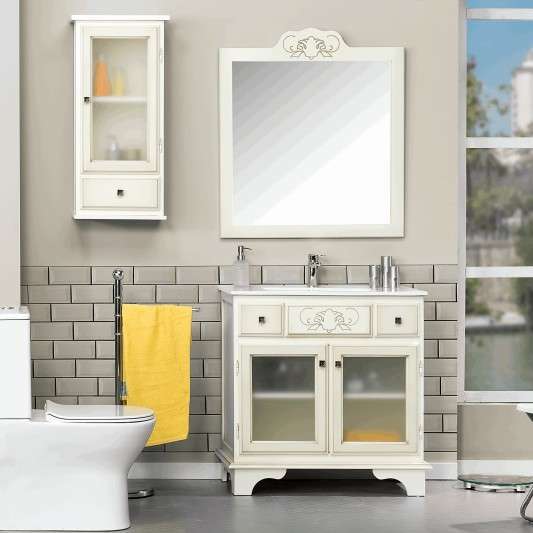 Mueble de baño con patas rústico Sevilla 80-100