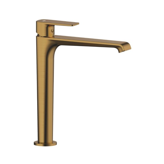 Grifo de lavabo de caño alto Fiore oro cepillado 3261OR
