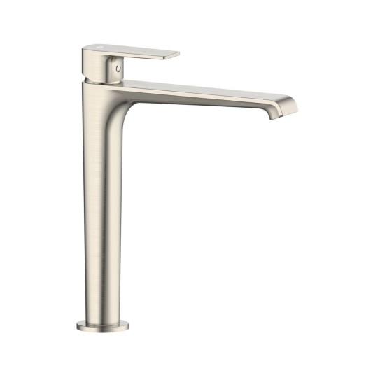Grifo de lavabo de caño alto Fiore níquel cepillado 3261NK
