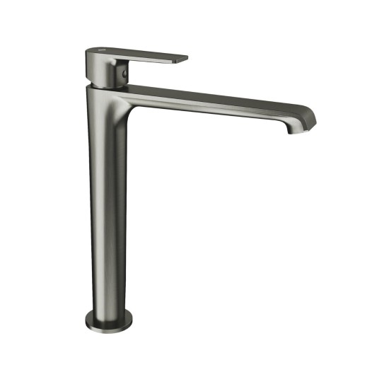 Grifo de lavabo de caño alto Fiore titanio 3261T
