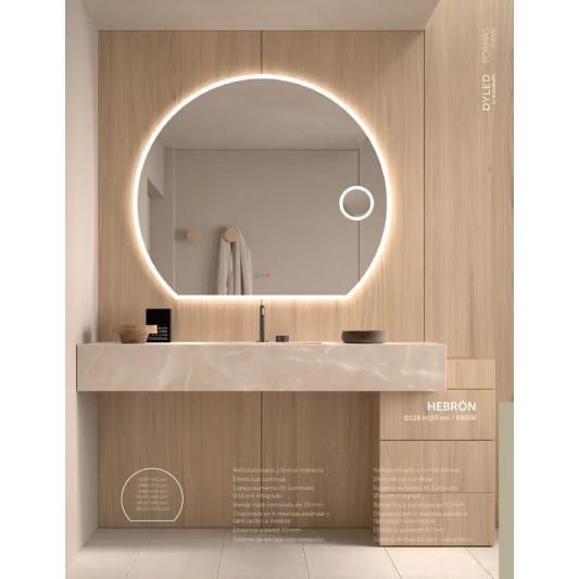 Espejo LED Hebrón de Dyled, Standard y Standard Pro 2
