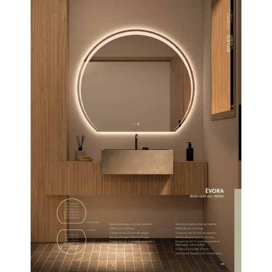Espejo LED Évora de Dyled, Standard y Standard Pro 2