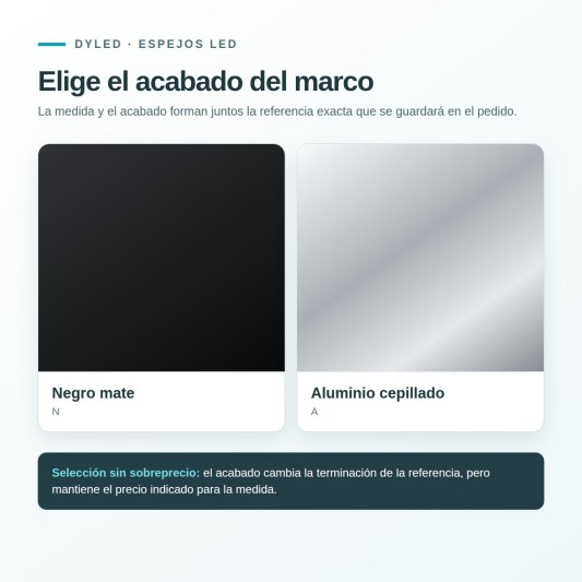 Espejo LED Valparaíso de Dyled, Standard y Standard Pro