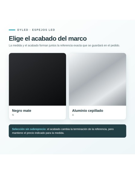 Espejo LED Valparaíso de Dyled, Standard y Standard Pro