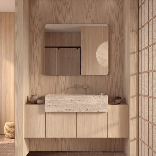 Espejo de baño Tai de Dyled sin iluminación, 60-140 cm