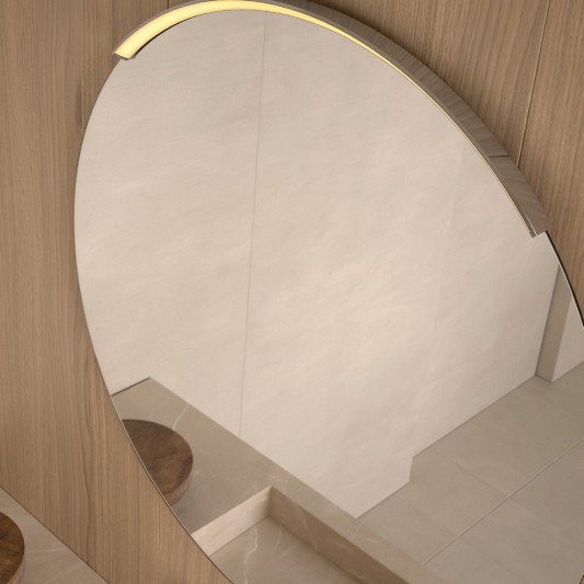 Aplique LED Monza de Dyled para espejo, Ø 50-120 cm