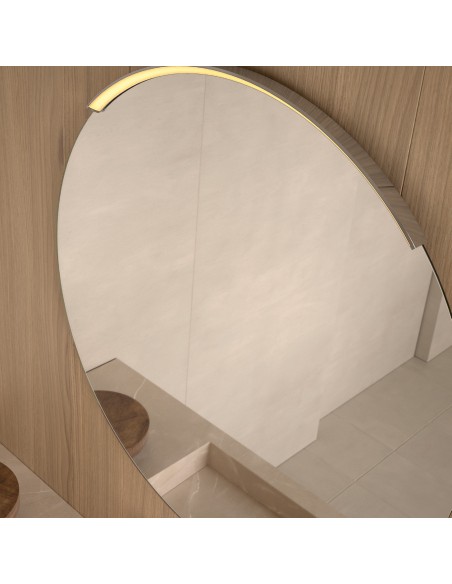 Aplique LED Monza de Dyled para espejo, Ø 50-120 cm