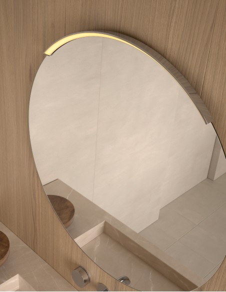 Aplique LED Monza de Dyled para espejo, Ø 50-120 cm
