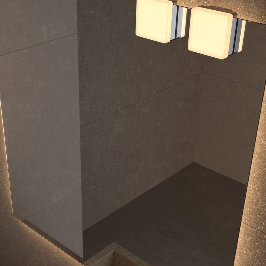 Aplique LED Square de Dyled para espejo, 7,5 cm