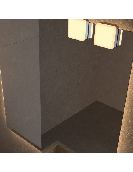 Aplique LED Square de Dyled para espejo, 7,5 cm