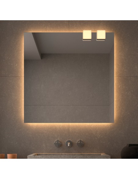 Aplique LED Square de Dyled para espejo, 7,5 cm