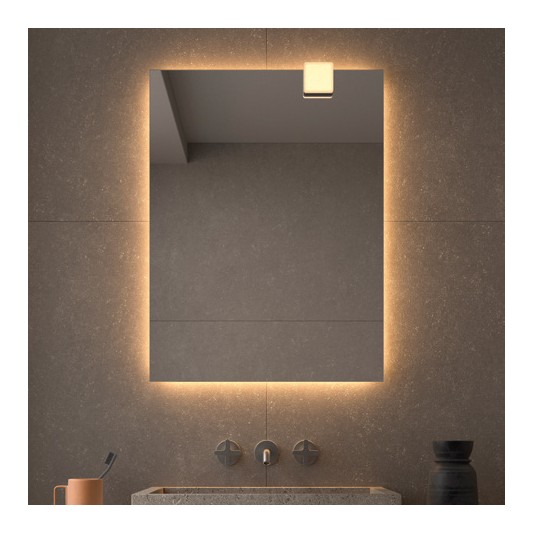 Aplique LED Square de Dyled para espejo, 7,5 cm