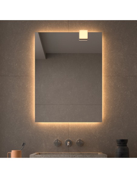 Aplique LED Square de Dyled para espejo, 7,5 cm