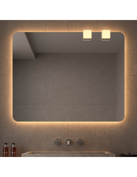 Aplique LED Square de Dyled para espejo, 7,5 cm
