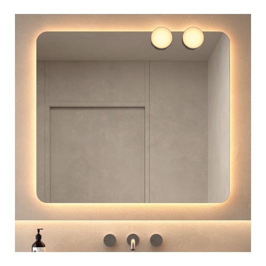 Aplique LED Moon de Dyled para espejo, Ø 10 cm