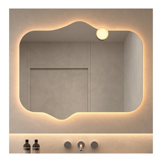 Aplique LED Moon de Dyled para espejo, Ø 10 cm