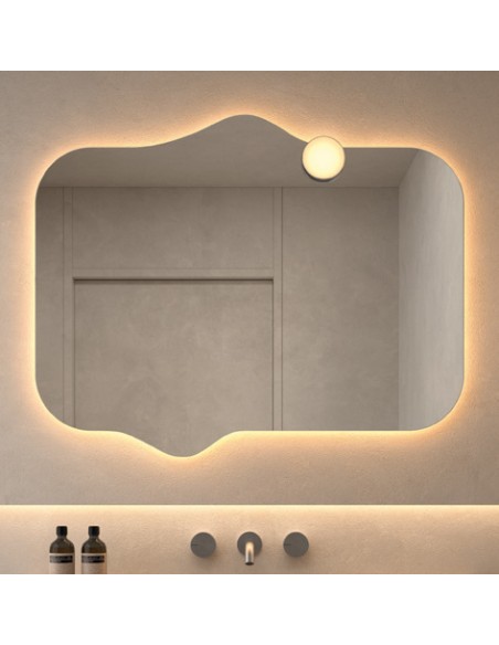 Aplique LED Moon de Dyled para espejo, Ø 10 cm