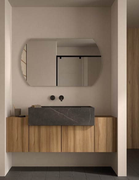 Espejo de baño Alsek de Dyled sin iluminación, 100-140 cm