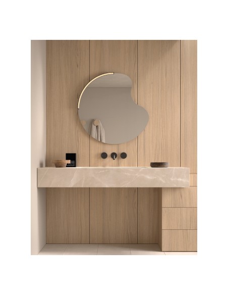 Espejo de baño Gondar de Dyled con aplique 4000 K, 80 cm