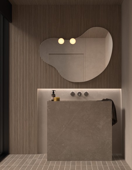 Espejo de baño Zabid de Dyled con aplique 4000 K, 100-120 cm