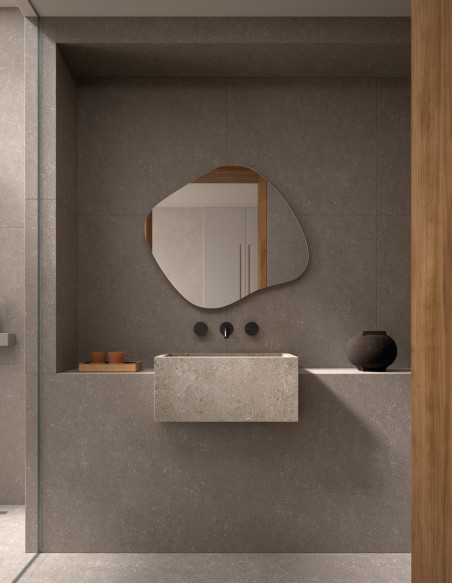Espejo de baño Cusco de Dyled sin iluminación, 80 cm