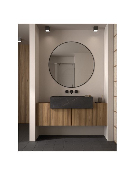 Espejo de baño Budapest de Dyled sin iluminación, Ø 60-100 cm