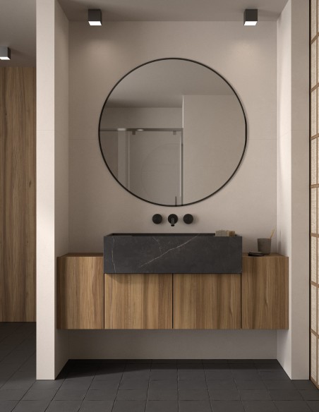 Espejo de baño Budapest de Dyled sin iluminación, Ø 60-100 cm