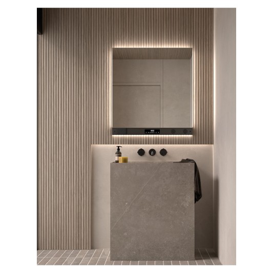 Espejo de baño LED Sidney de Dyled con barra multifunción, 60-160 cm