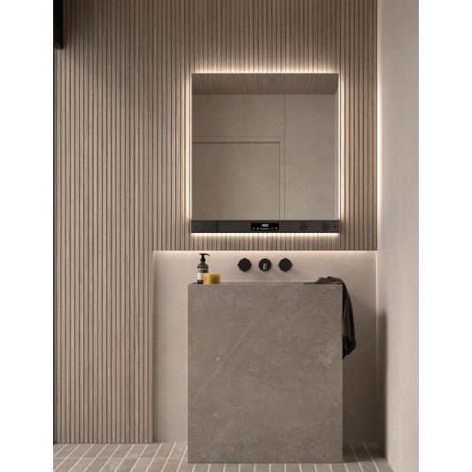 Espejo de baño LED Sidney de Dyled con barra multifunción, 60-160 cm