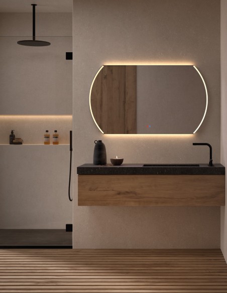Espejo de baño LED Adino de Dyled Standard / Personalizable, 100-140 cm