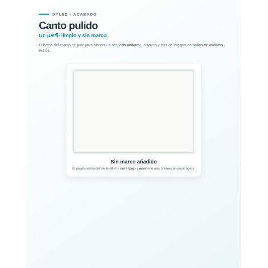 Espejo de baño LED Adino de Dyled Standard / Personalizable, 100-140 cm