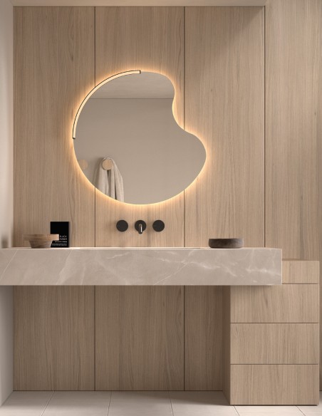 Espejo de baño LED Duero de Dyled Standard / Personalizable, 80 cm