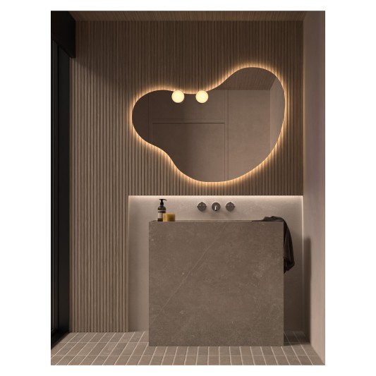 Espejo de baño LED Eisleben de Dyled Standard / Personalizable, 100-120 cm