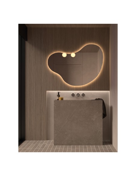Espejo de baño LED Eisleben de Dyled Standard / Personalizable, 100-120 cm